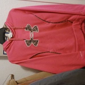 Under Armor hot pink hoodie size medium